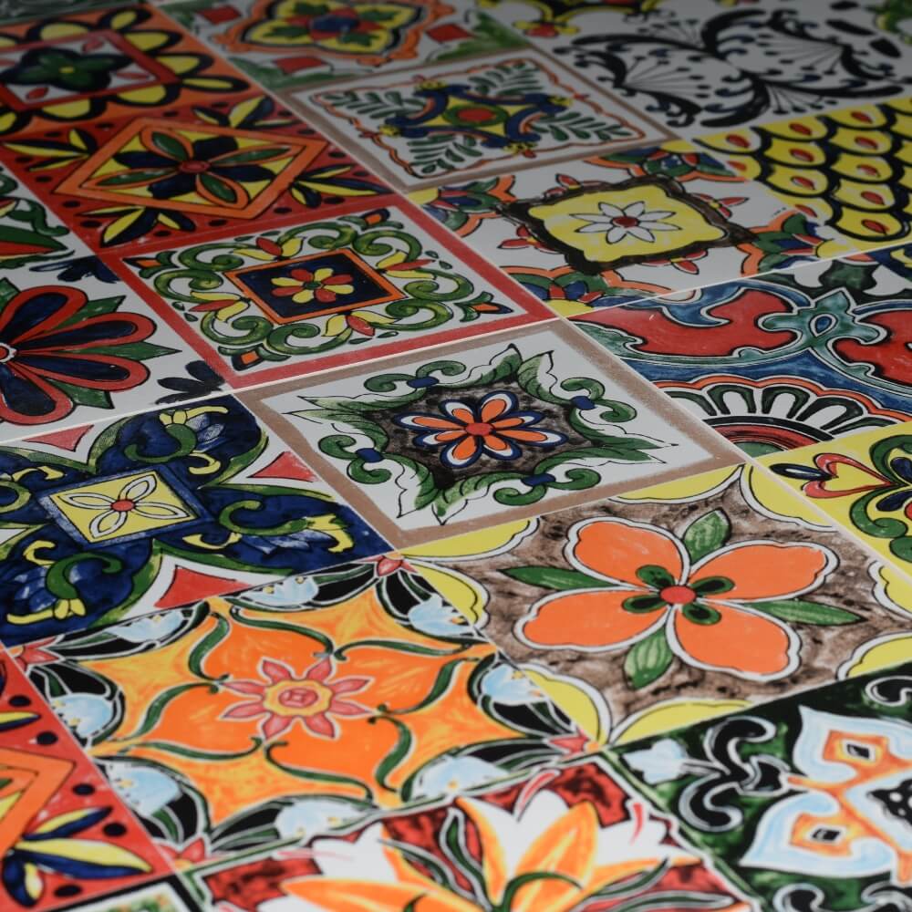Mexican Talavera Rectified Matt Ceramic 300x300mm Wall and Floor Tile