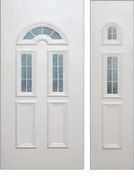 uPVC White Full Door Panel 24mm 870mm x 1970mm - Mimosa (BAU 27-Y)