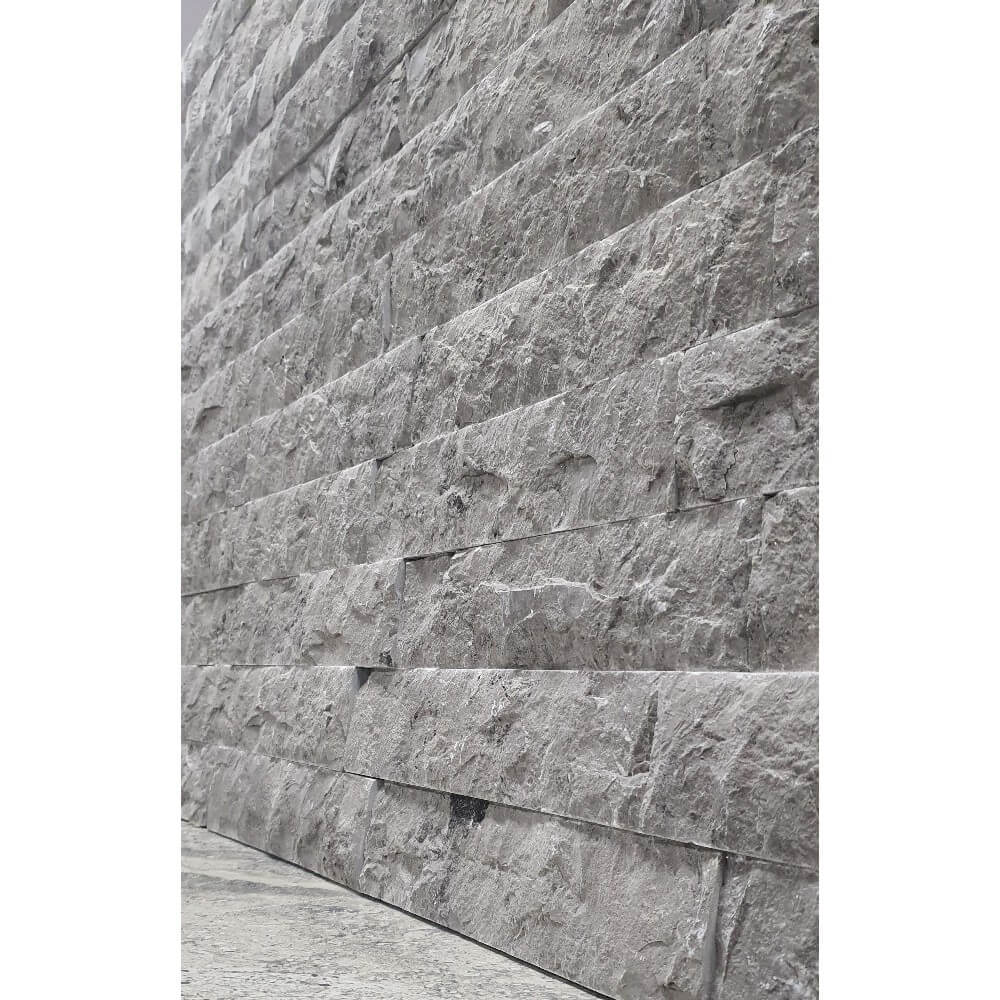 Mulley Grey Natural Stone Marble Split Face 300x70mm Decorative Wall Tile