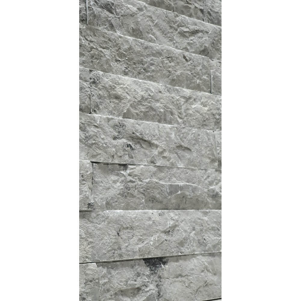 Mulley Grey Natural Stone Marble Split Face 300x70mm Decorative Wall Tile