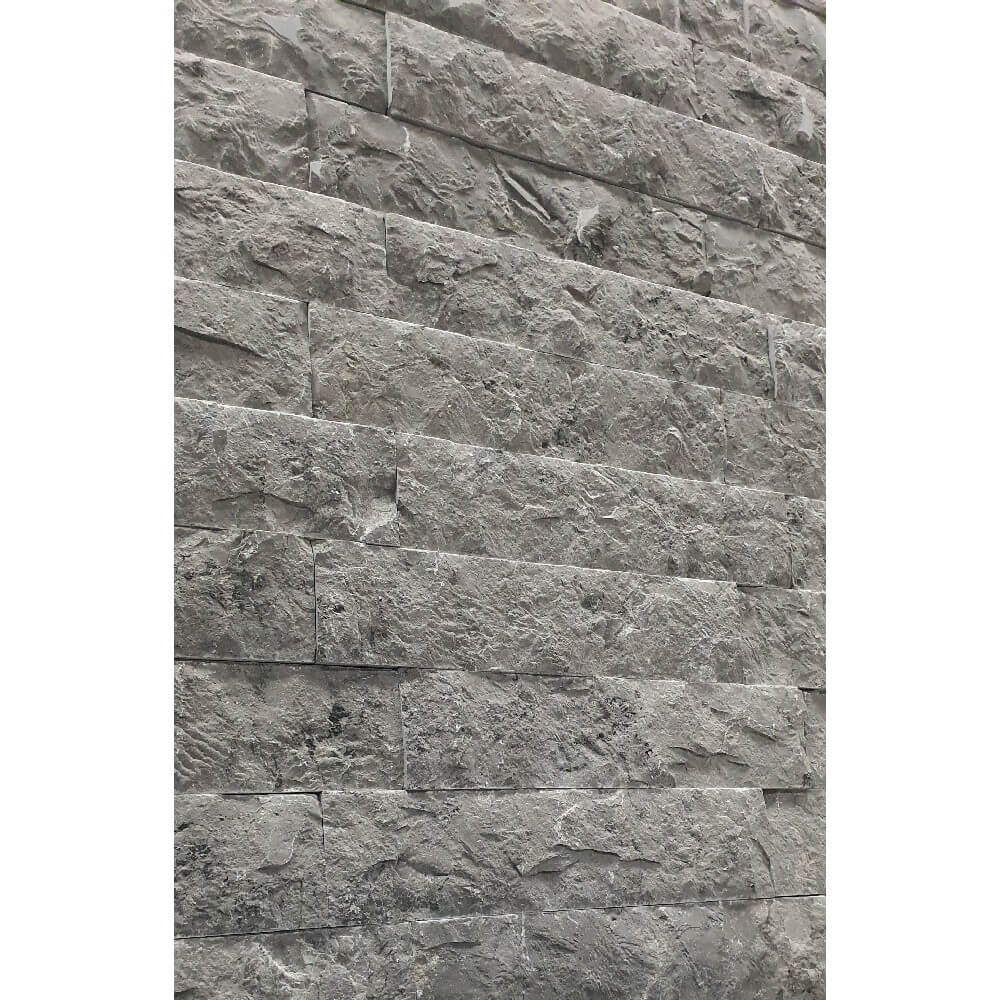 Mulley Grey Natural Stone Marble Split Face 300x70mm Decorative Wall Tile