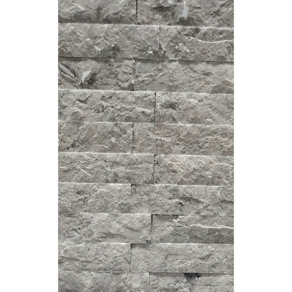 Mulley Grey Natural Stone Marble Split Face 300x70mm Decorative Wall Tile