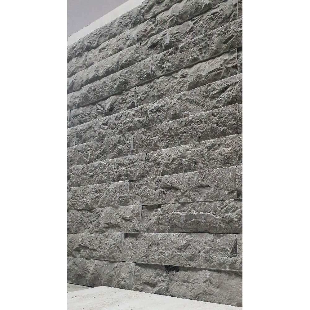Mulley Grey Natural Stone Marble Split Face 300x70mm Decorative Wall Tile