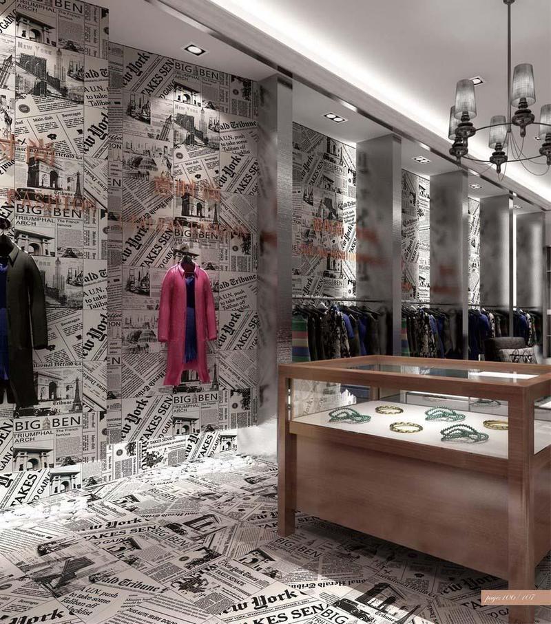 Newspaper Rectified Matt Ceramic 300x300mm Wall and Floor Tile