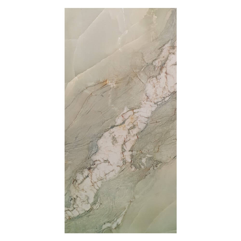 Onyx Emerald Rectified Large Format Exotic Surface Stone Effect Porcelain 800x1600mm Floor & Wall Tiles