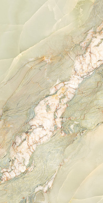 Onyx Emerald Rectified Large Format Exotic Surface Stone Effect Porcelain 800x1600mm Floor & Wall Tiles