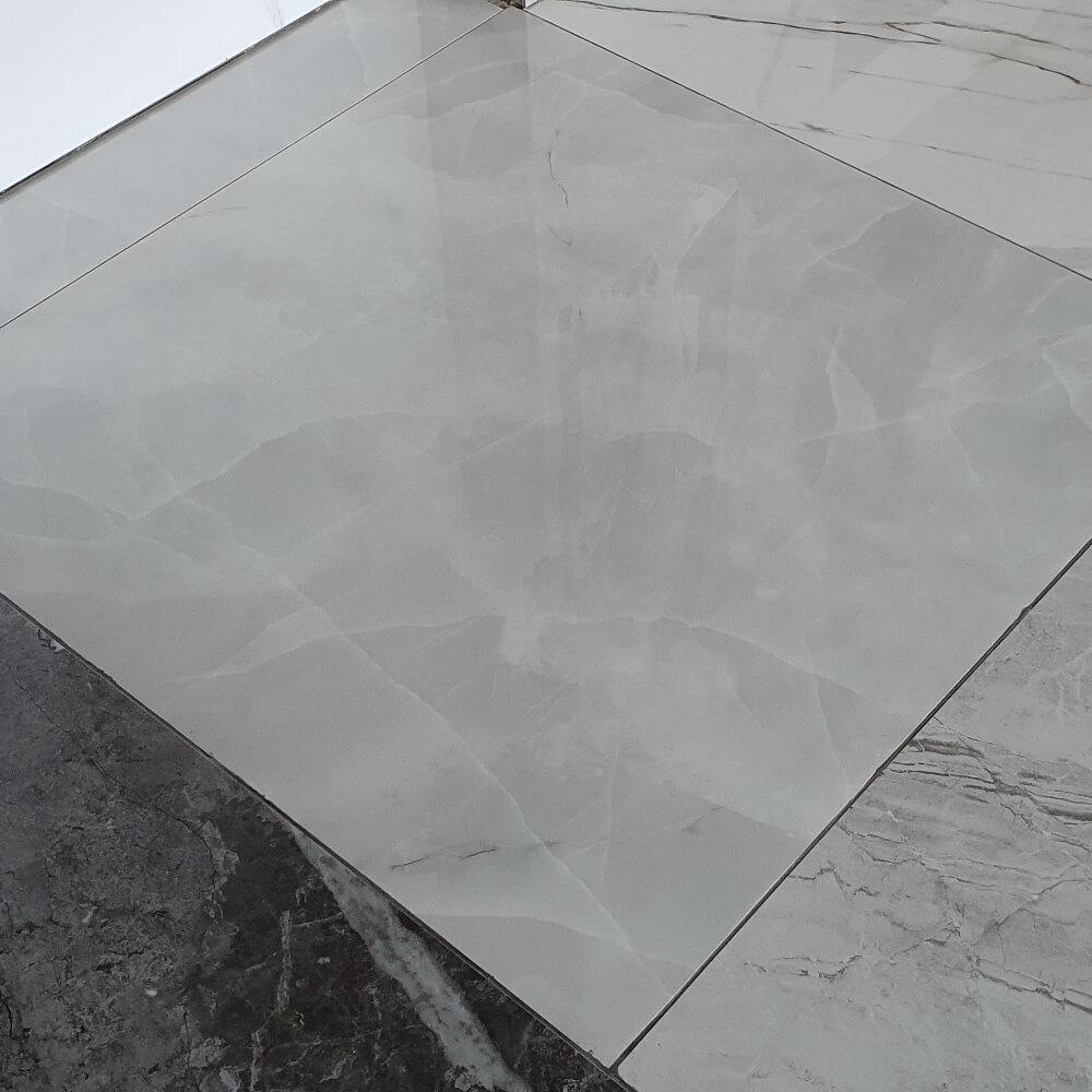 Onyx Laurel Rectified Large Format Polished Stone Effect Porcelain 1200x1200mm Floor & Wall Tiles