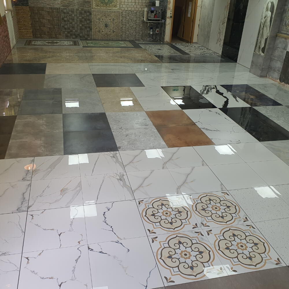 Onyx Smoke Rectified Large Format Polished Stone Effect Porcelain 800x1600mm Floor & Wall Tiles