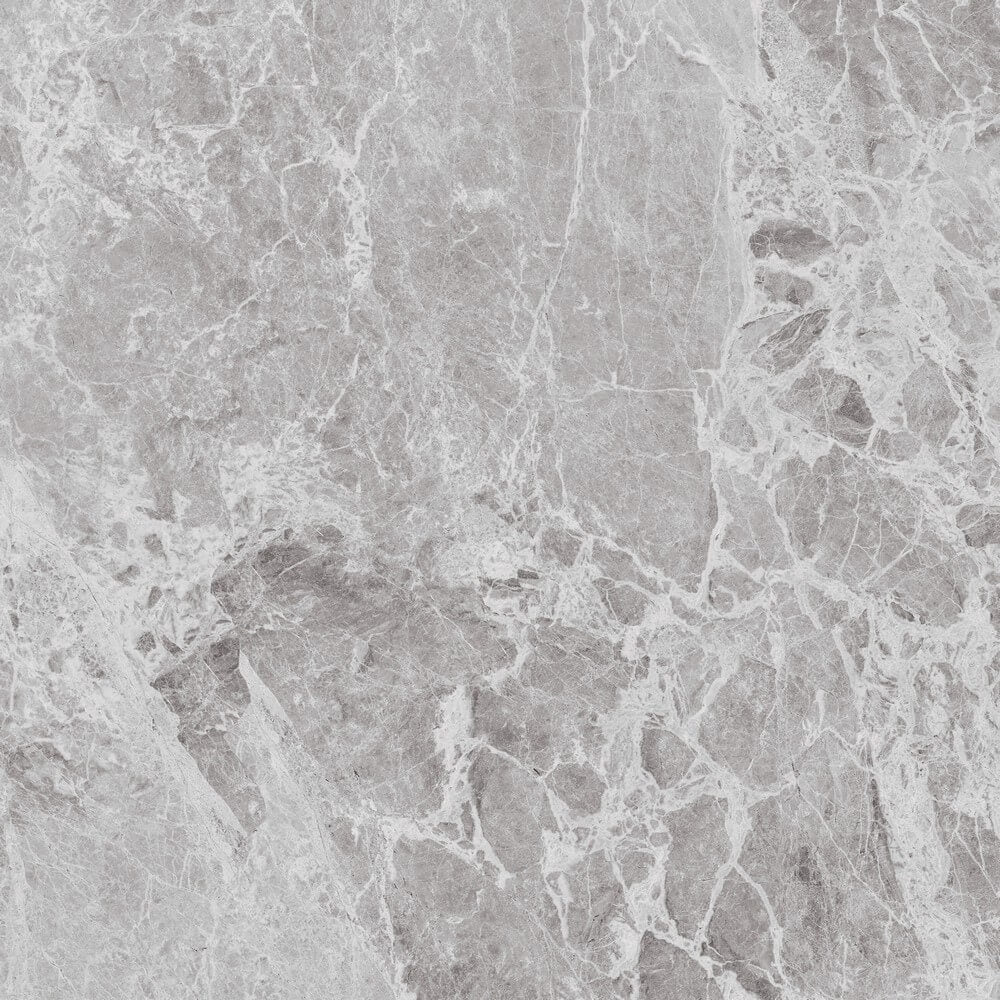 Opal Grey Rectified Glossy Stone Effect Porcelain 800x800mm Wall and Floor Tiles