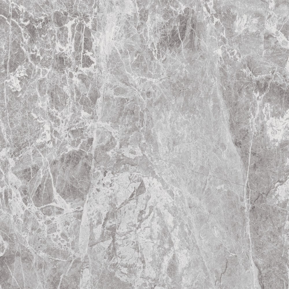 Opal Grey Rectified Glossy Stone Effect Porcelain 800x800mm Wall and Floor Tiles