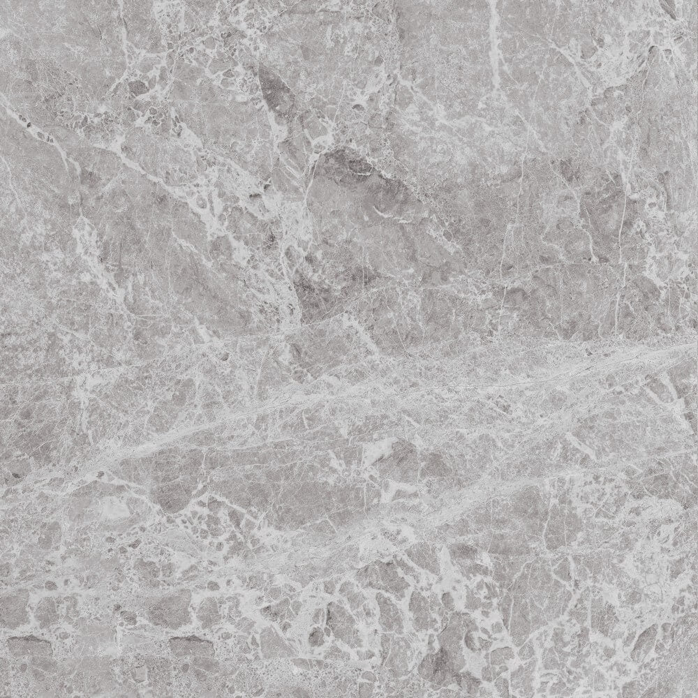 Opal Grey Rectified Glossy Stone Effect Porcelain 800x800mm Wall and Floor Tiles