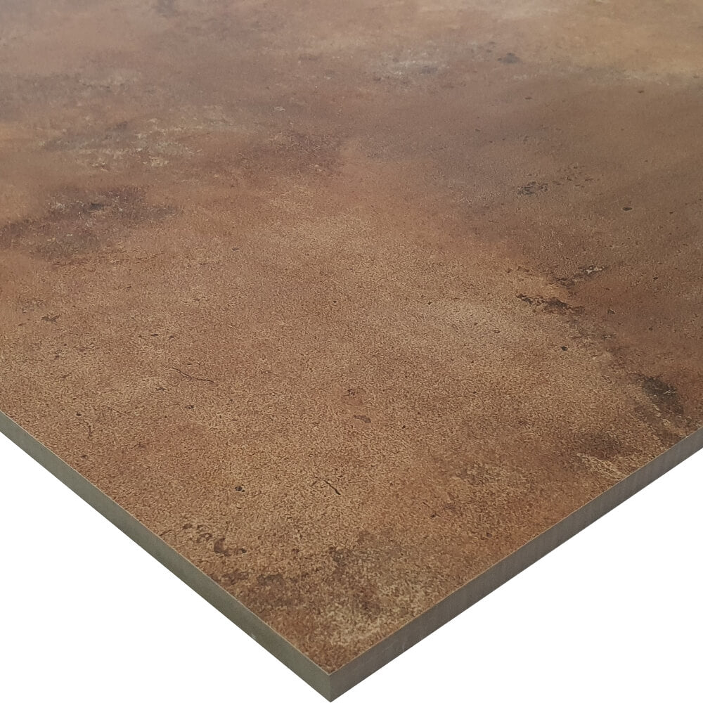 Oxford Orange Rectified Matt Stone Effect Porcelain 800x800mm Wall and Floor Tiles