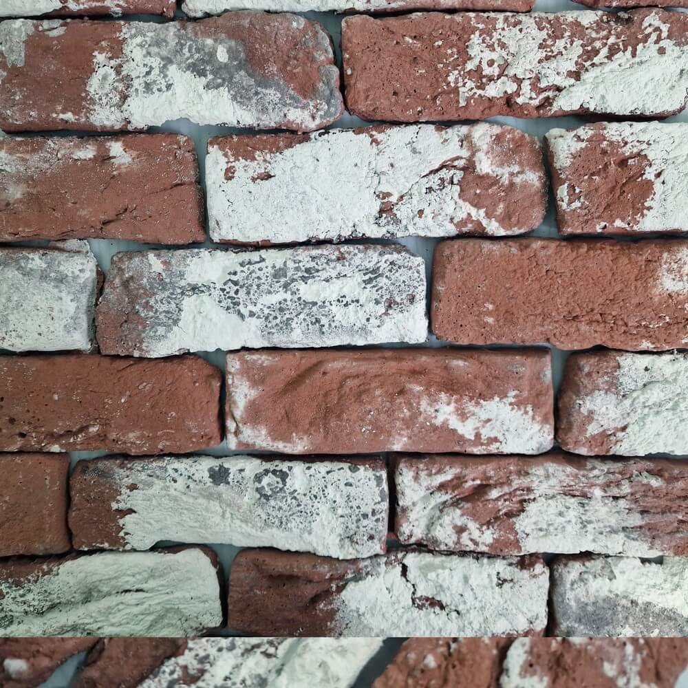 Oxide Reclaimed Effect White Brown and Black Multi Brick Slips