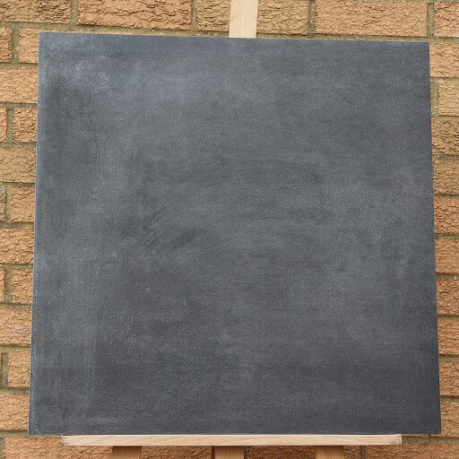 Oxidium Nero Rectified Matt Porcelain 600x600mm Wall and Floor Tile (12547)
