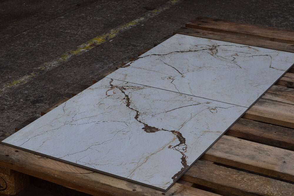 Pearl Vitara Brown Rectified Polished Glazed Porcelain 600x600mm Wall and Floor Tiles