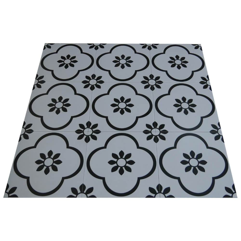 Preta Branco Rectified Matt Ceramic 300x300mm Wall and Floor Tile
