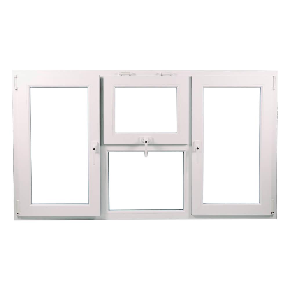 uPVC Side & Top Hung Tilt and Turn Double Glazed Window Frame and Glass 70mm UK 2 Gasket Seal - Multi Size