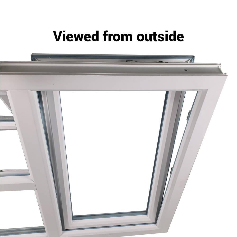 uPVC Side & Top Hung Tilt and Turn Double Glazed Window Frame and Glass 70mm UK 2 Gasket Seal - Multi Size