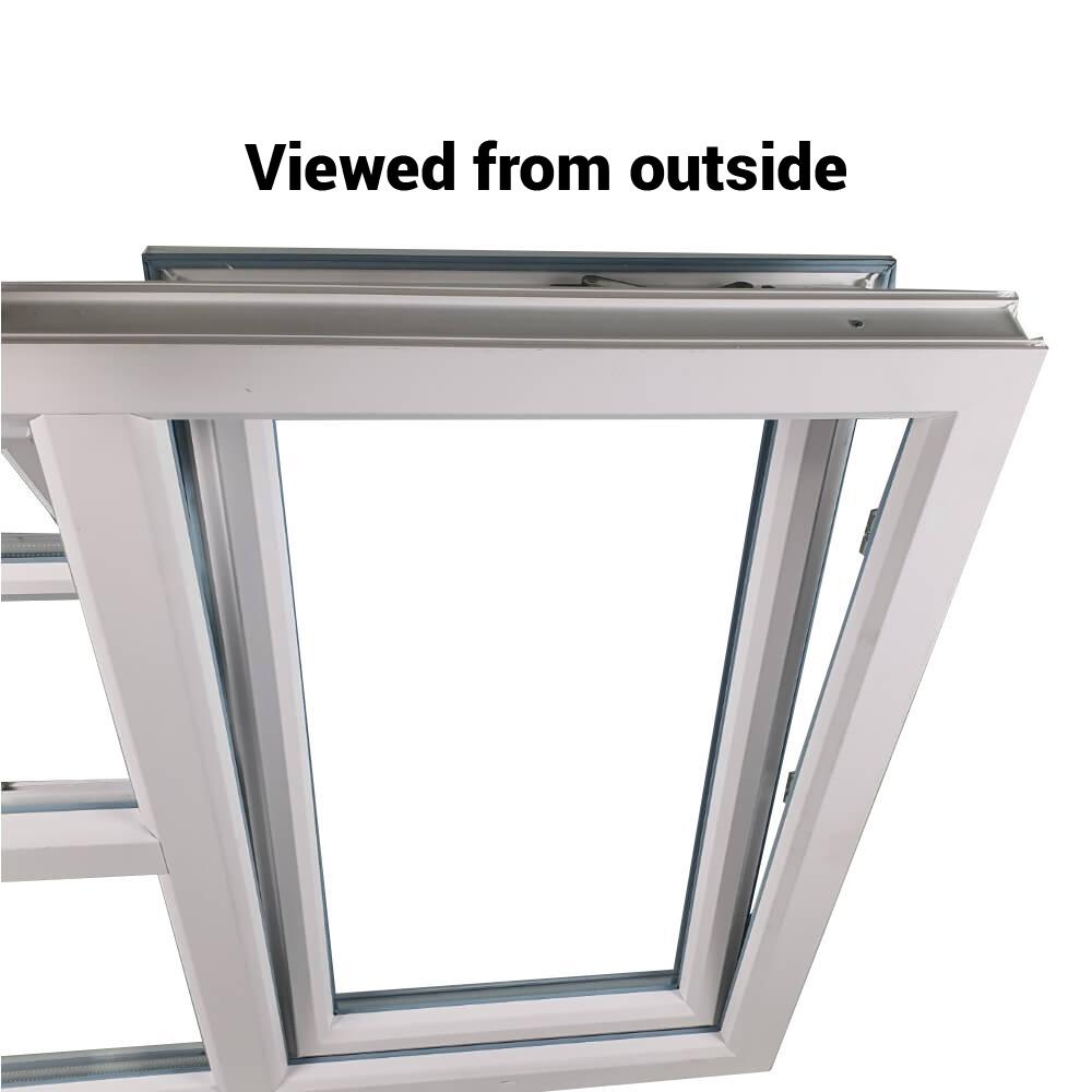 uPVC Side & Top Hung Tilt and Turn Double Glazed Window Frame and Glass 85mm UK 2 Gasket Seal - Multi Size