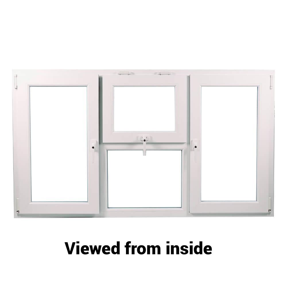 uPVC Side & Top Hung Tilt and Turn Double Glazed Window Frame and Glass 85mm UK 3 Gasket Seal - Multi Size