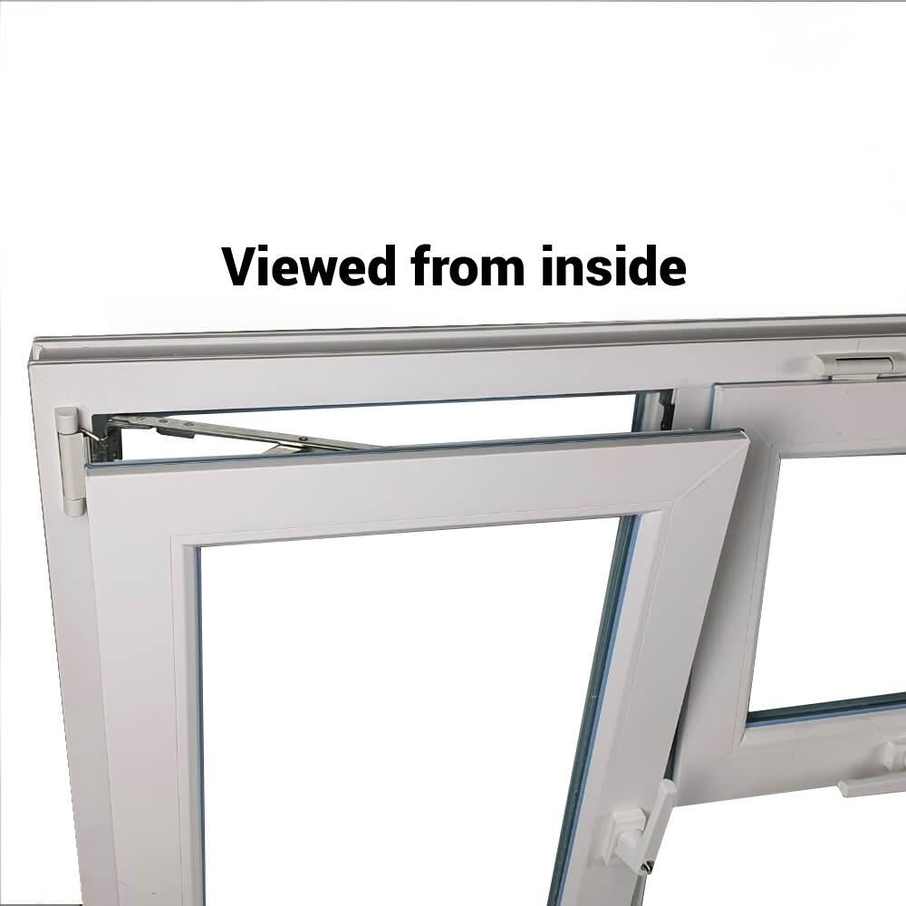 uPVC Side & Top Hung Tilt and Turn Double Glazed Window Frame and Glass 85mm UK 2 Gasket Seal - Multi Size