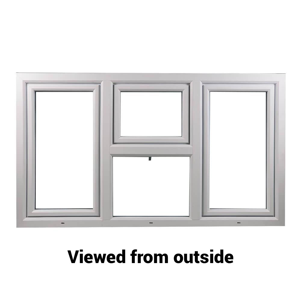 uPVC Side & Top Hung Tilt and Turn Double Glazed Window Frame and Glass 70mm UK 2 Gasket Seal - Multi Size