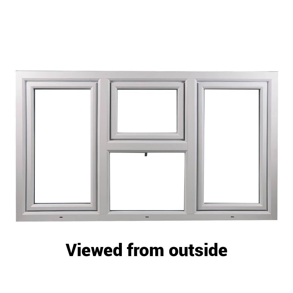 uPVC Side & Top Hung Tilt and Turn Double Glazed Window Frame and Glass 85mm UK 3 Gasket Seal - Multi Size