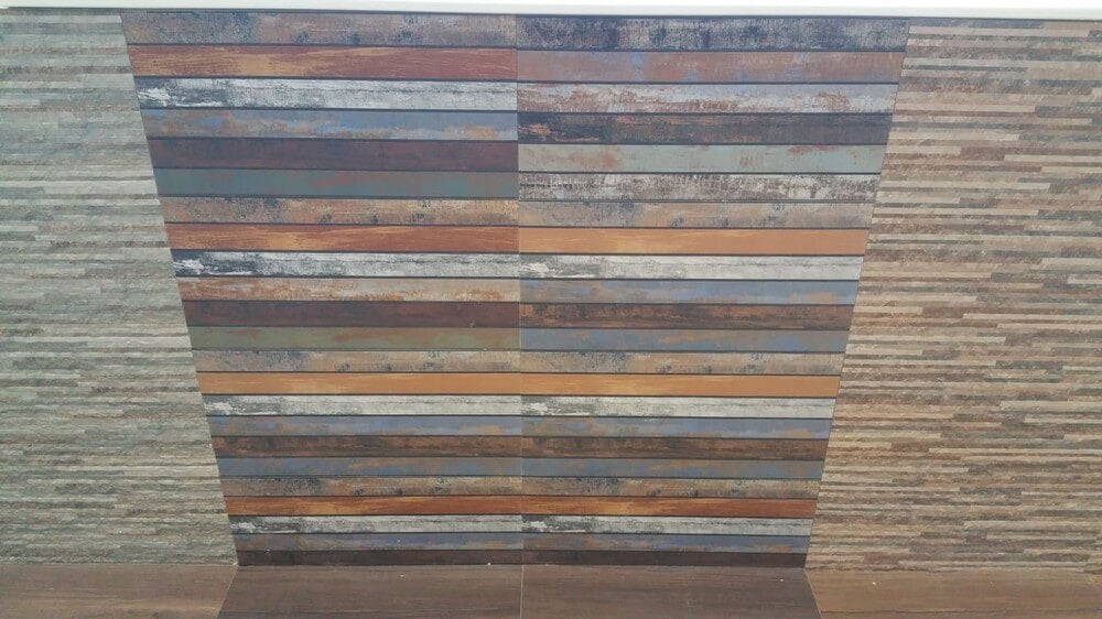 Rainbow Split Face Slate Effect 300x600mm Rectified Matt Ceramic Decorative Wall Tile