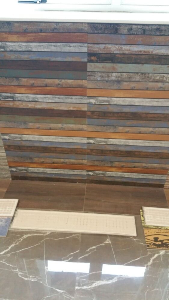 Rainbow Split Face Slate Effect 300x600mm Rectified Matt Ceramic Decorative Wall Tile