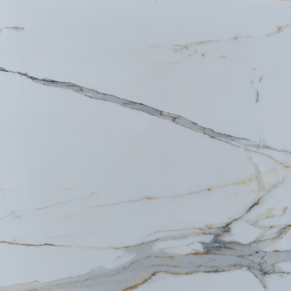 Regal Carrara Rectified Polished Porcelain 600x600mm Wall and Floor Tiles