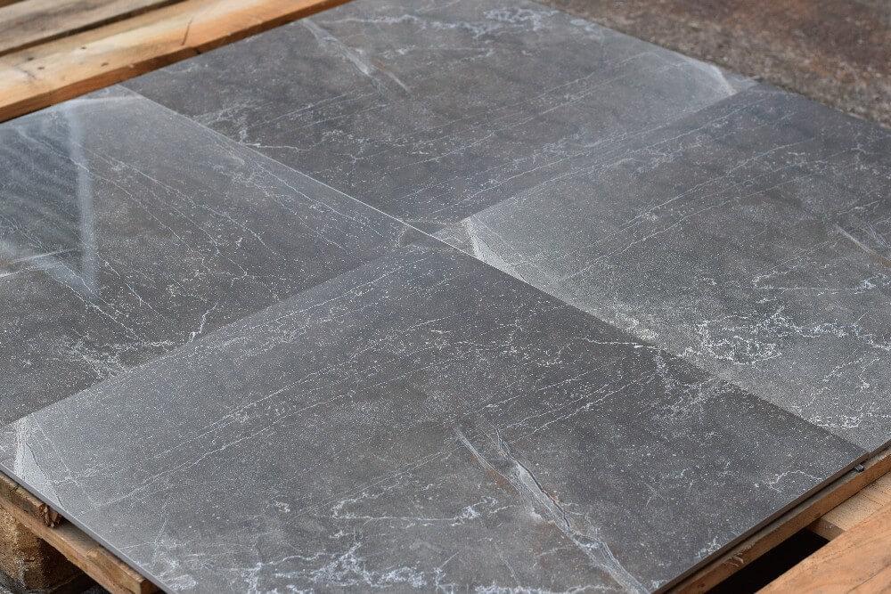 Regal Onyx Nero Rectified Polished Glazed Porcelain 600x600mm Wall and Floor Tiles