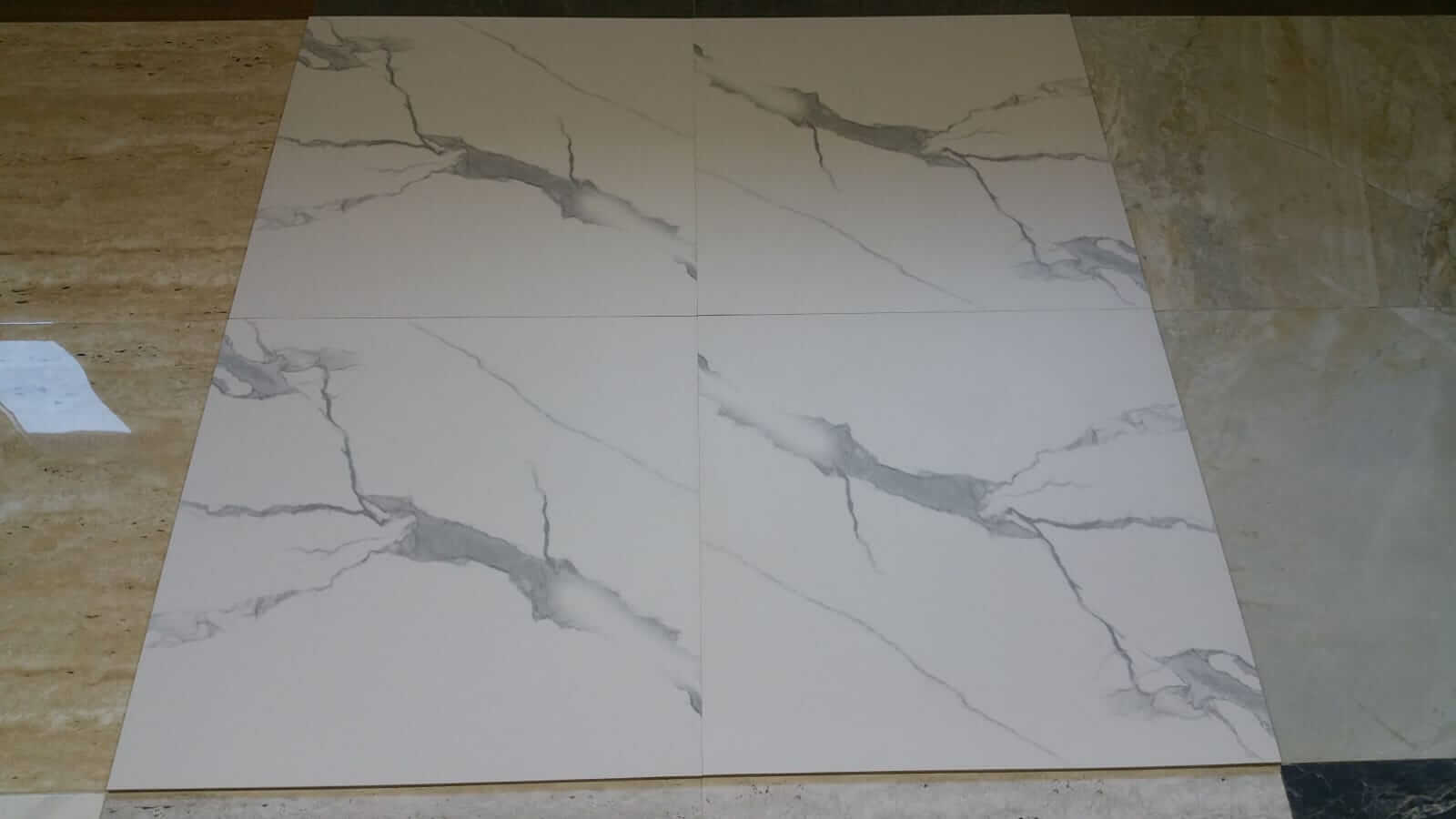 Rossa Bianco Rectified Matt Porcelain 600x600mm Wall and Floor Tile