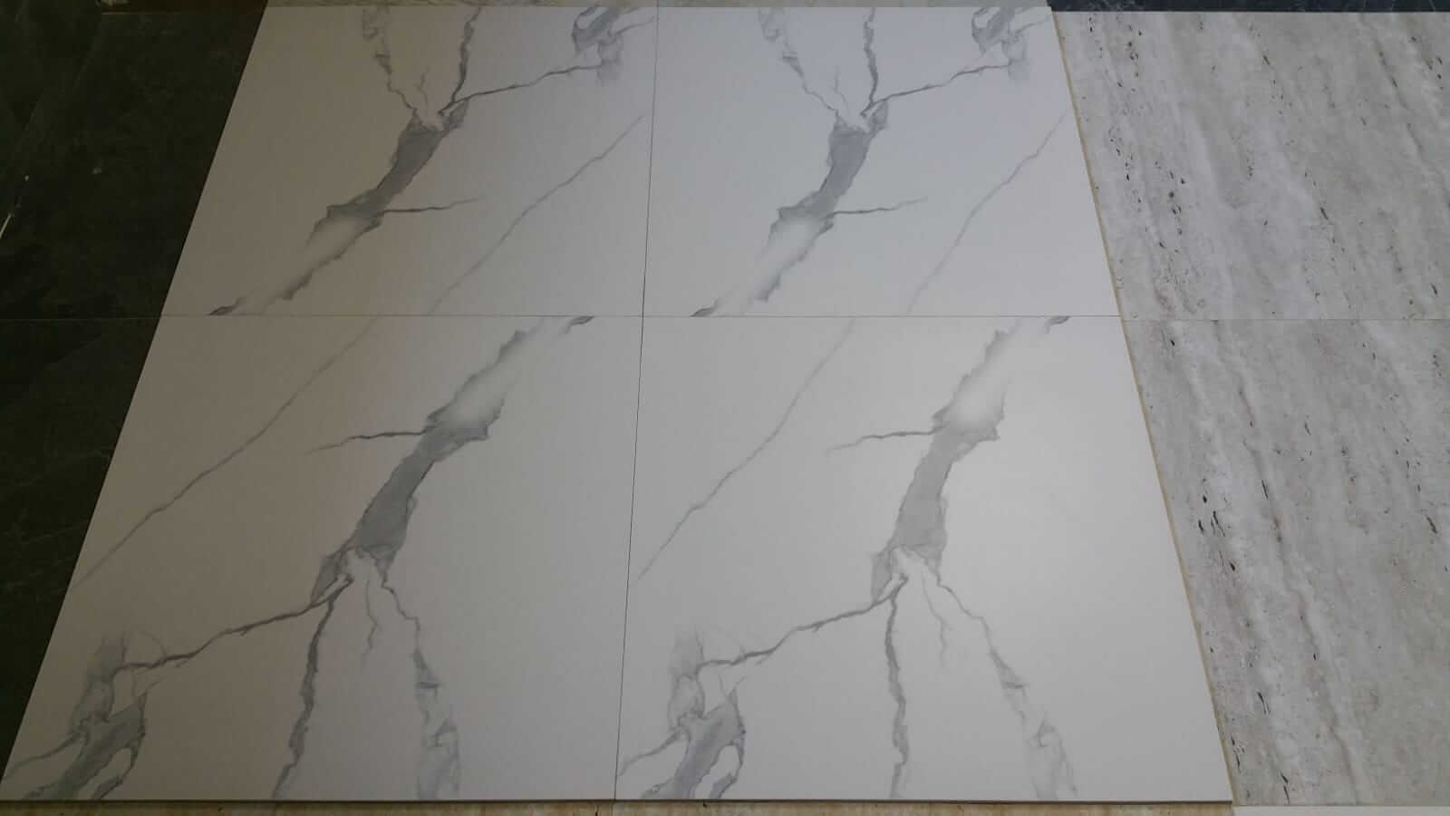 Rossa Bianco Rectified Matt Porcelain 600x600mm Wall and Floor Tile