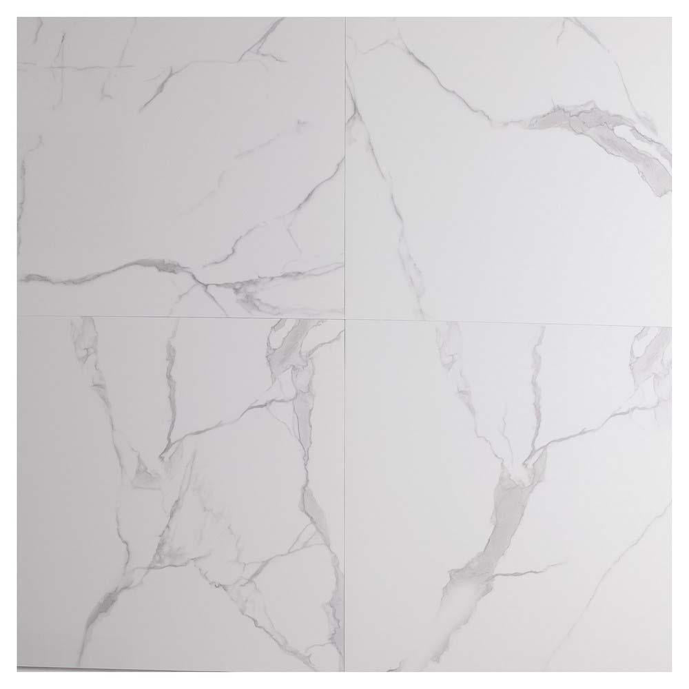 Rossa Bianco Rectified Polished Porcelain 600x600mm Wall and Floor Tile (6005)