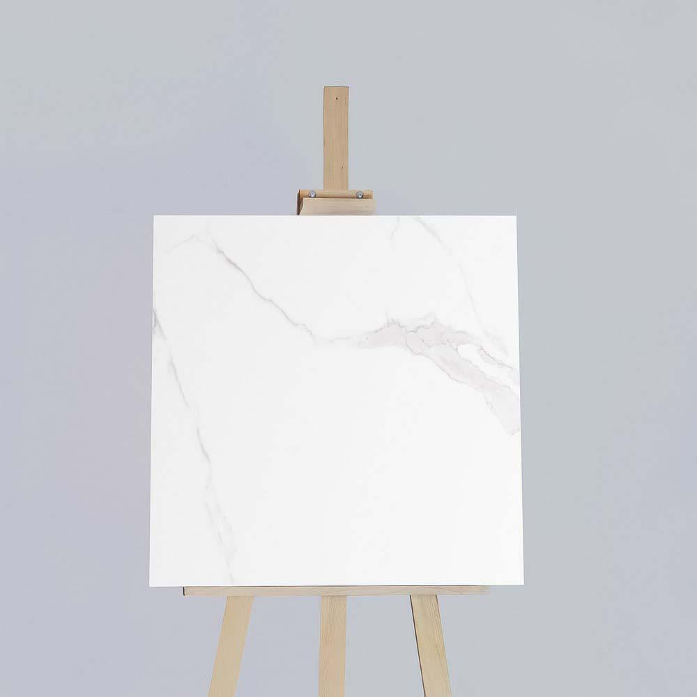 Rossa Bianco Rectified Polished Porcelain 600x600mm Wall and Floor Tile (6005)