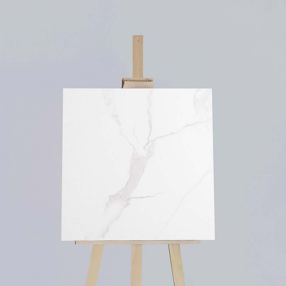 Rossa Bianco Rectified Polished Porcelain 600x600mm Wall and Floor Tile (6005)