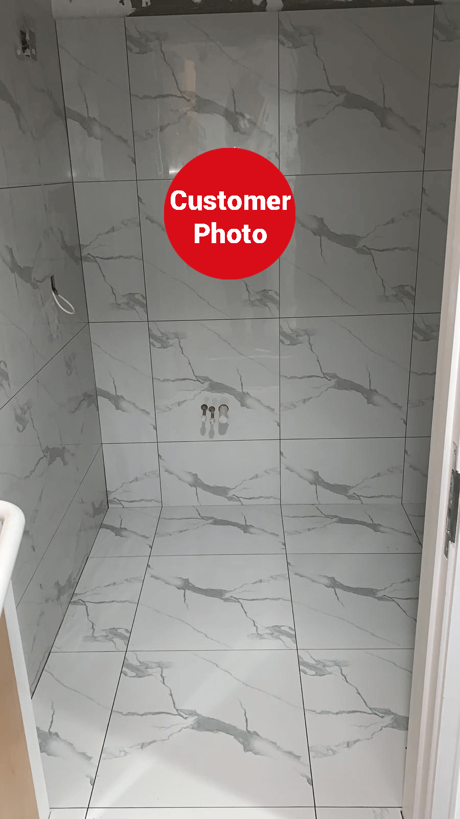 Rossa Bianco Rectified Polished Porcelain 600x600mm Wall and Floor Tile (6005)