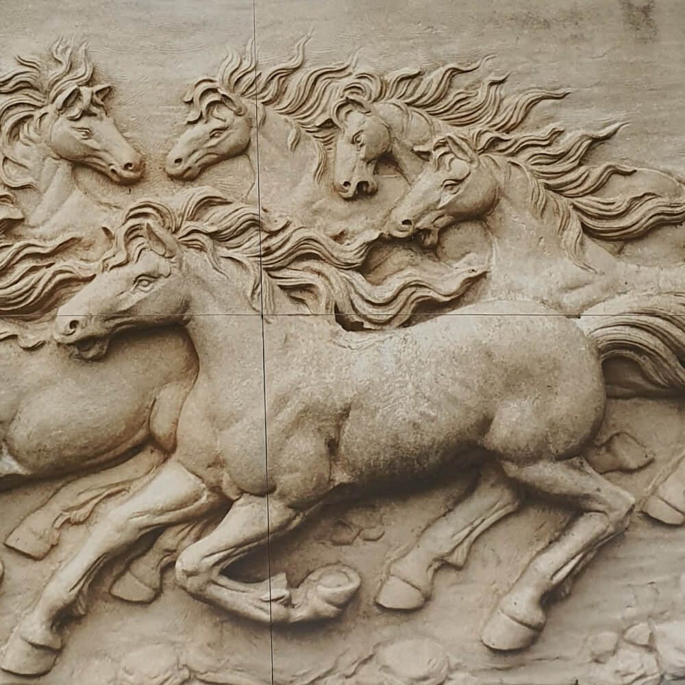 Running Horses Decorative Rectified 300x600mm Wall Tile