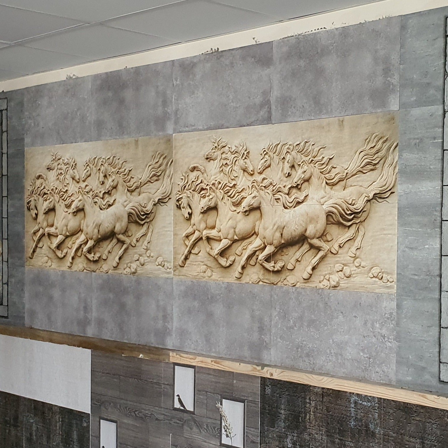 Running Horses Decorative Rectified 300x600mm Wall Tile