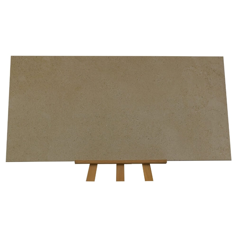 Sand Dark Rectified Large Format Matt Stone Effect Porcelain Floor & Wall Tiles 600x1200mm (4590)