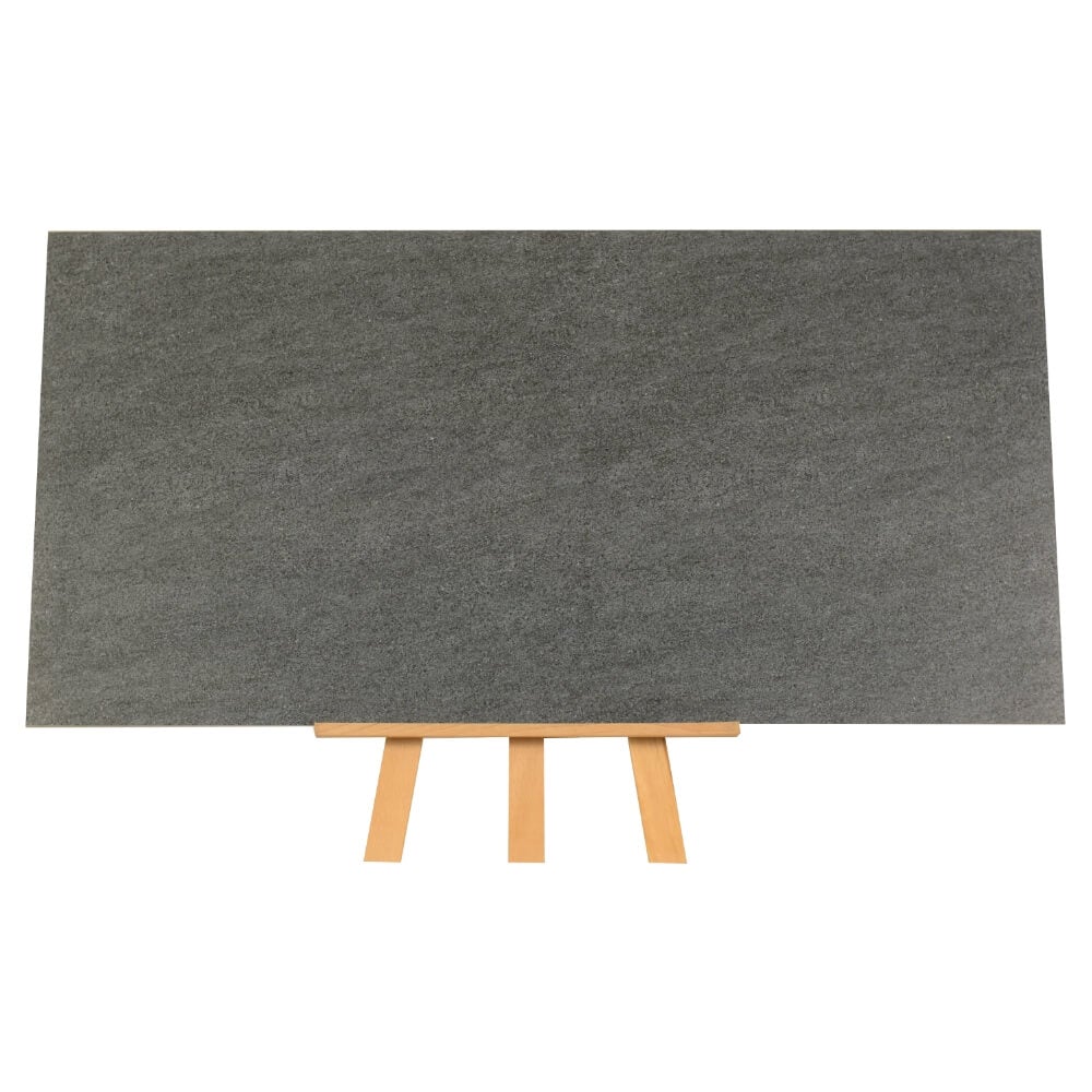 Sandstone Grafito Rectified Large Format Matt Stone Effect Porcelain Floor & Wall Tiles 600x1200mm (6512)