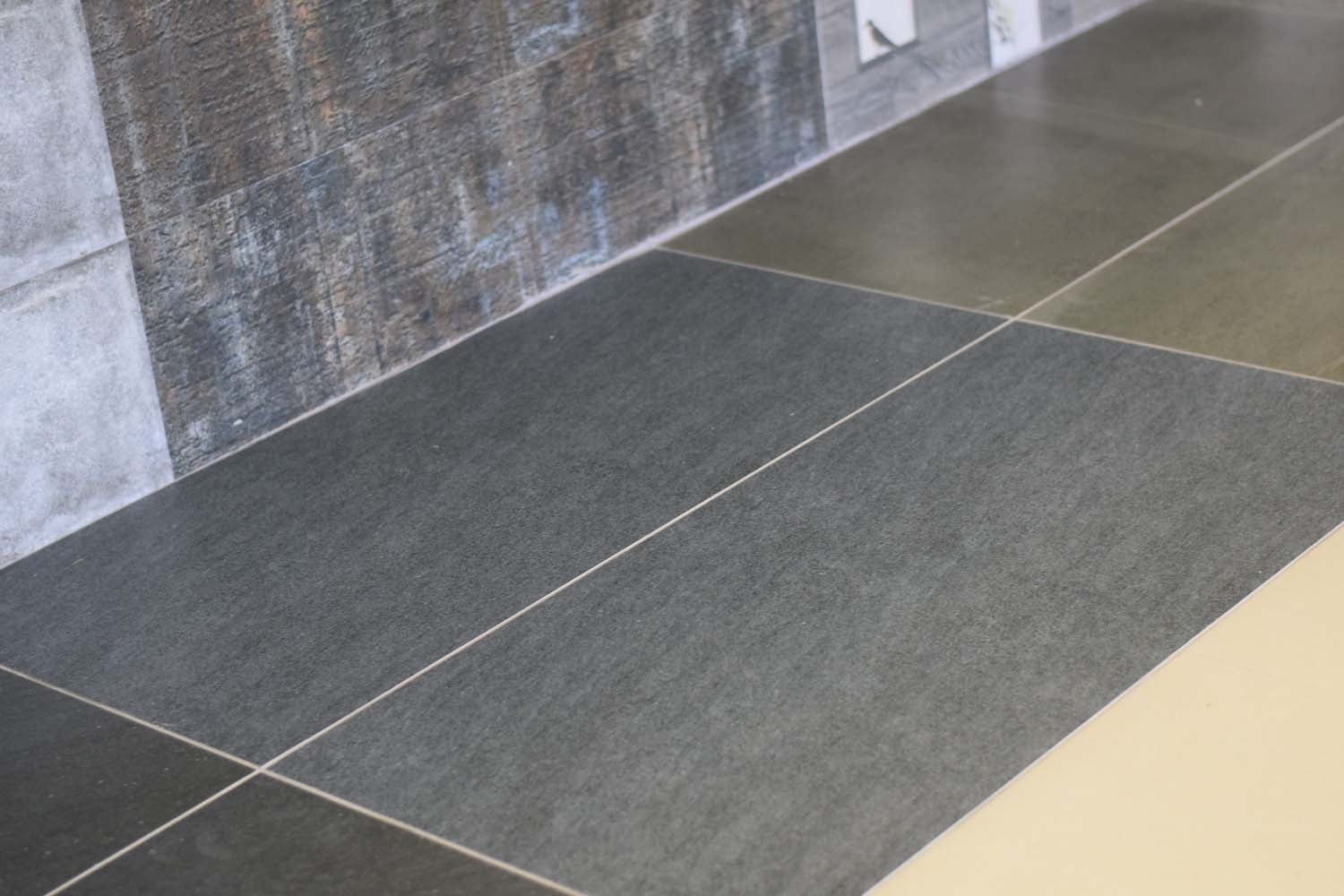 Sandstone Grafito Rectified Large Format Matt Stone Effect Porcelain Floor & Wall Tiles 600x1200mm (6512)