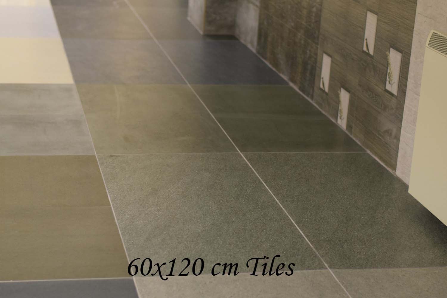 Satto Black Rectified Large Format Matt Stone Effect Porcelain Floor & Wall Tiles 600x1200mm (12595)