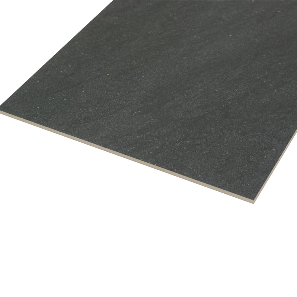 Satto Black Rectified Large Format Matt Stone Effect Porcelain Floor & Wall Tiles 600x1200mm (12595)