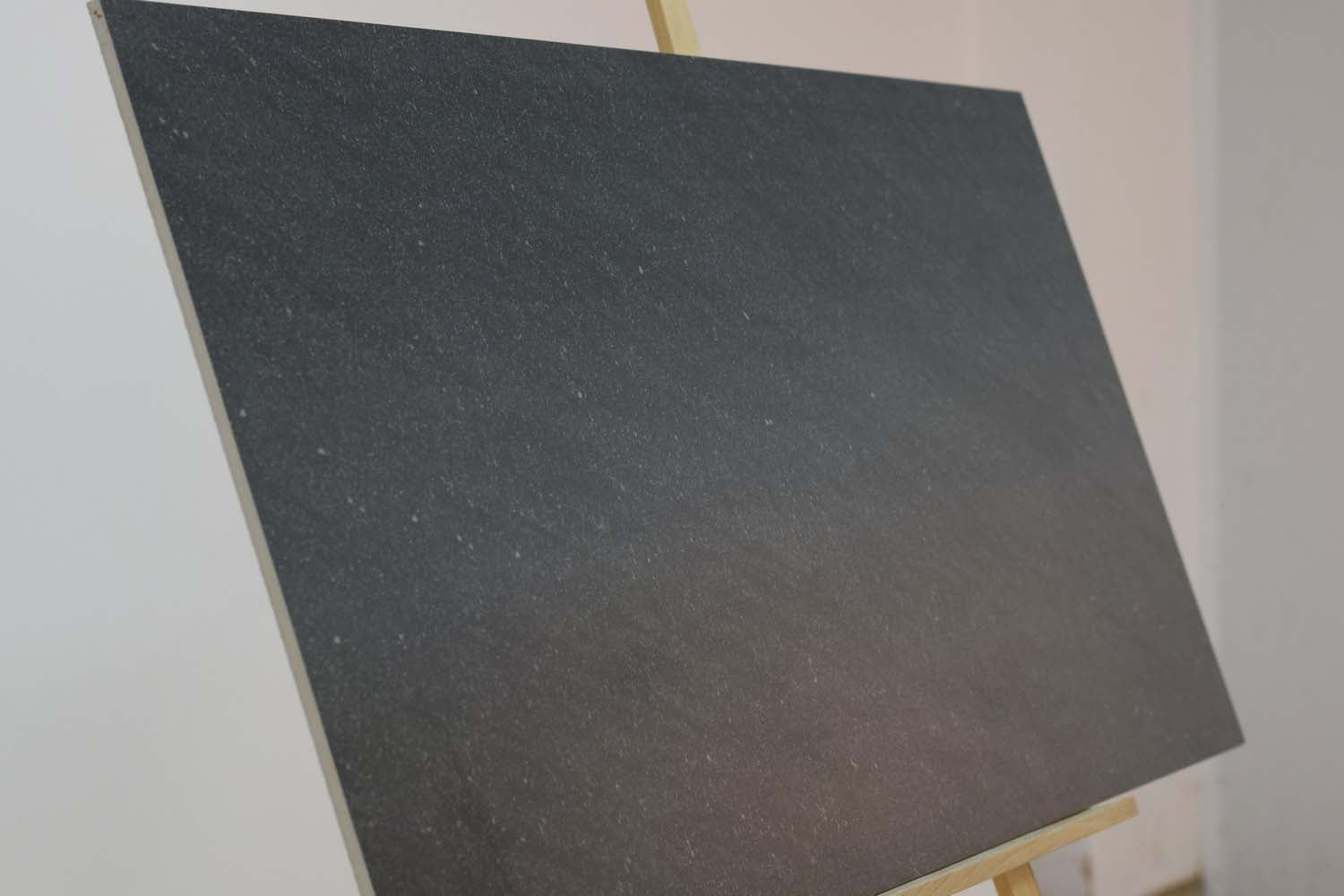 Satto Black Rectified Large Format Matt Stone Effect Porcelain Floor & Wall Tiles 600x1200mm (12595)
