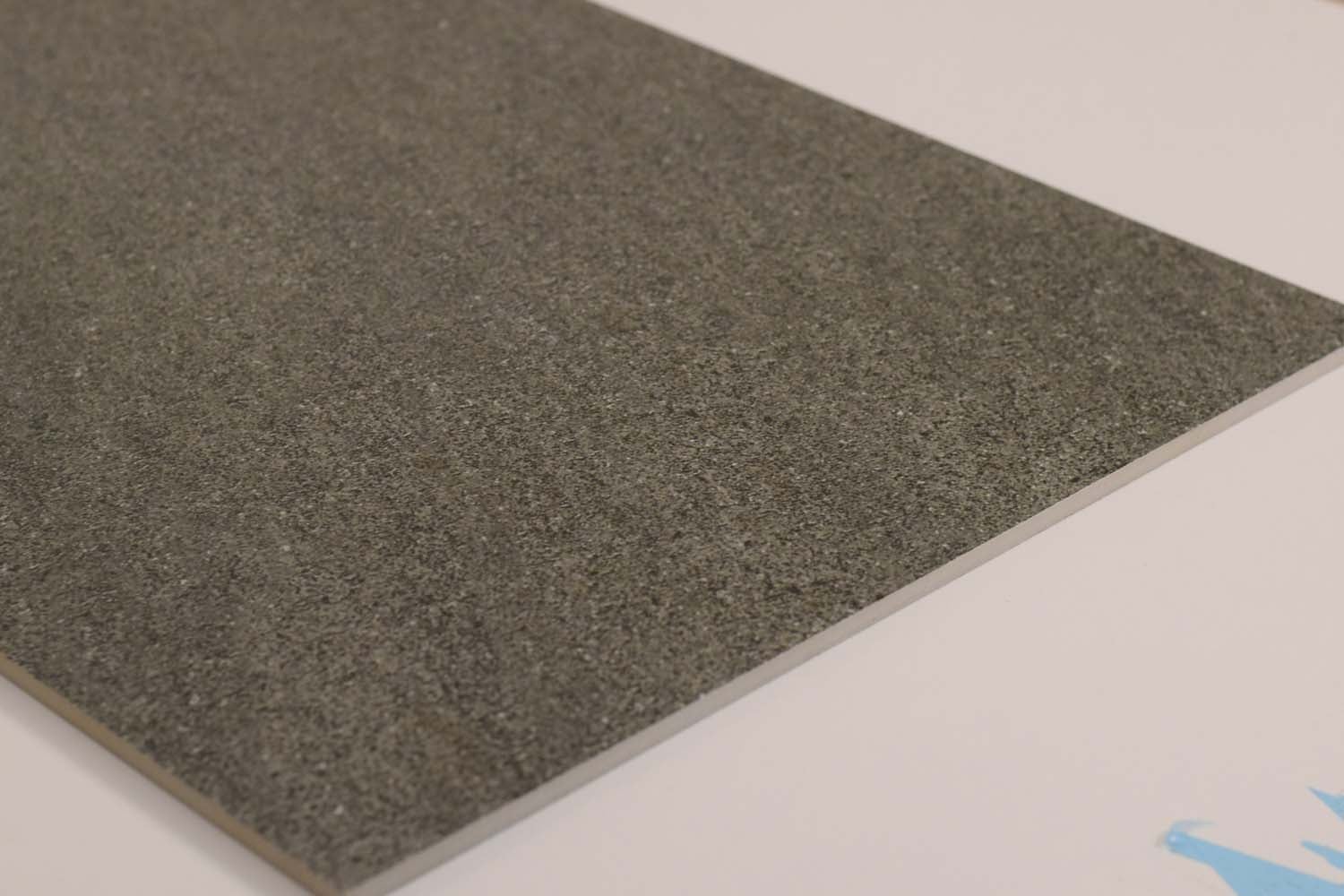 Satto Grey Rectified Large Format Matt Stone Effect Porcelain Floor & Wall Tiles 600x1200mm (12596)