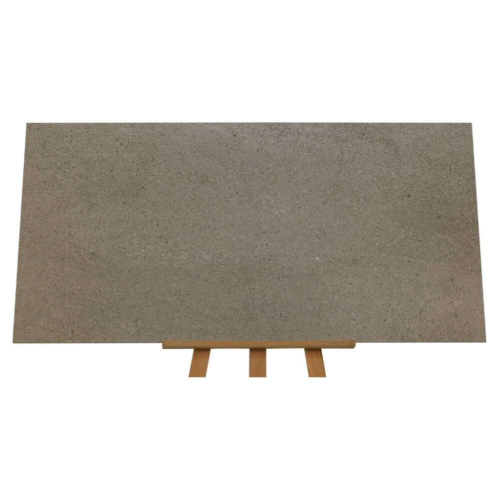Satto Silver Rectified Large Format Matt Stone Effect Porcelain Floor & Wall Tiles 600x1200mm (12594)