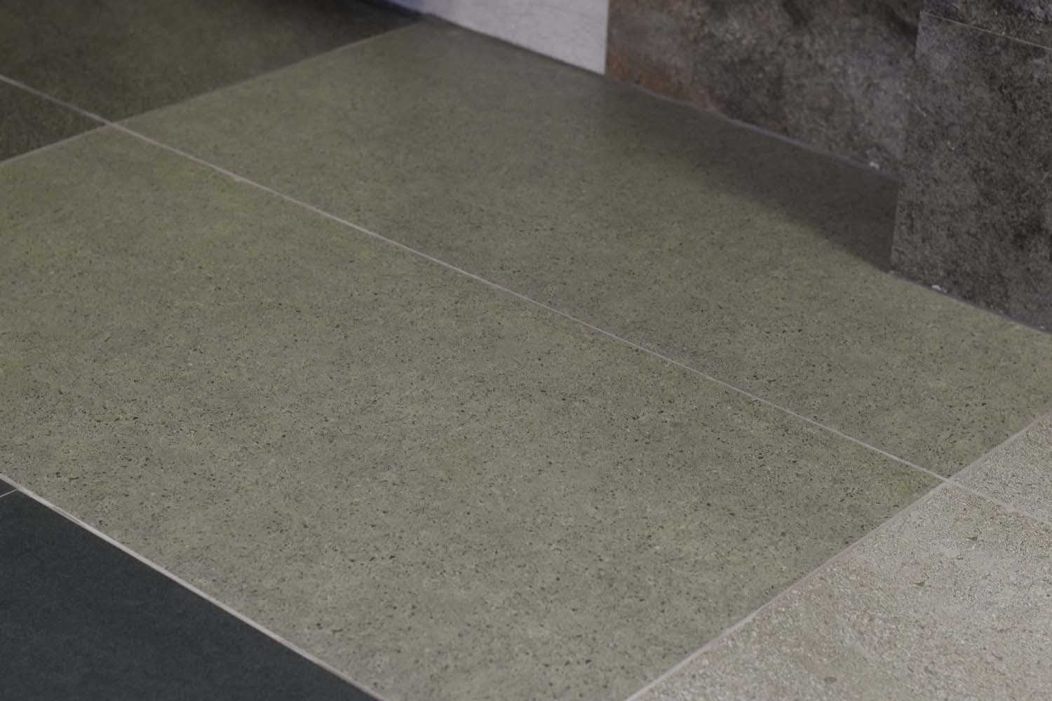 Satto Silver Rectified Large Format Matt Stone Effect Porcelain Floor & Wall Tiles 600x1200mm (12594)