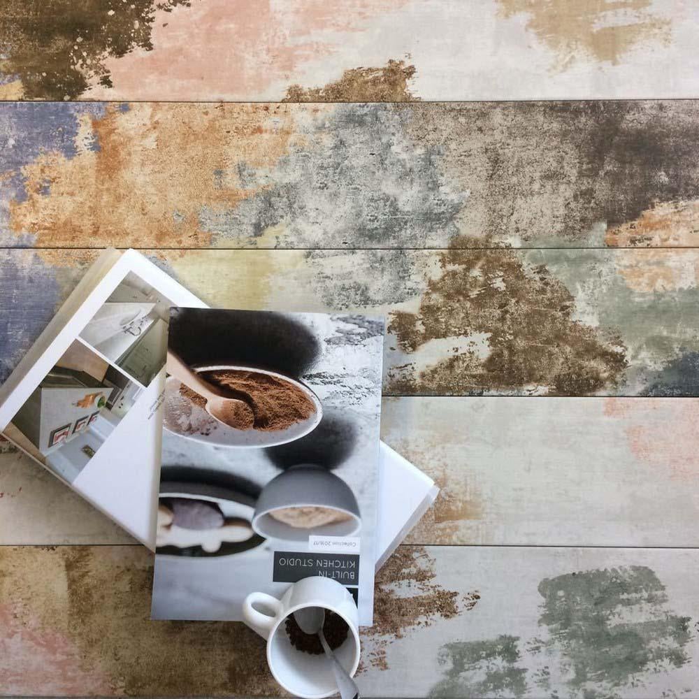 Smoke Wood Effect Rectified Matt Ceramic 150x800mm Wall and Floor Tile