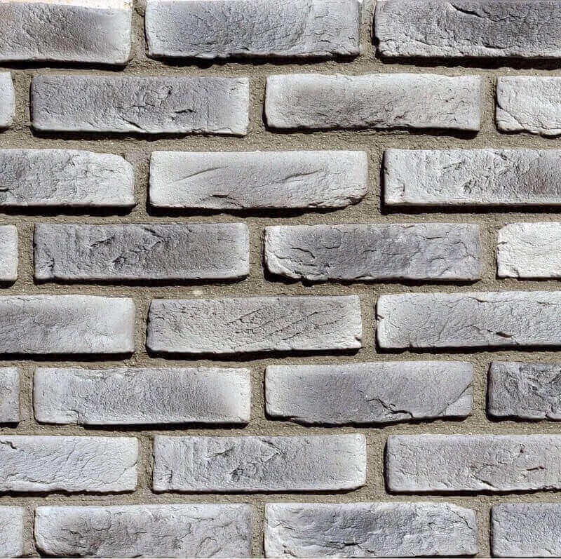 Smoked Rustic Light Grey and Black Multi Brick Slips